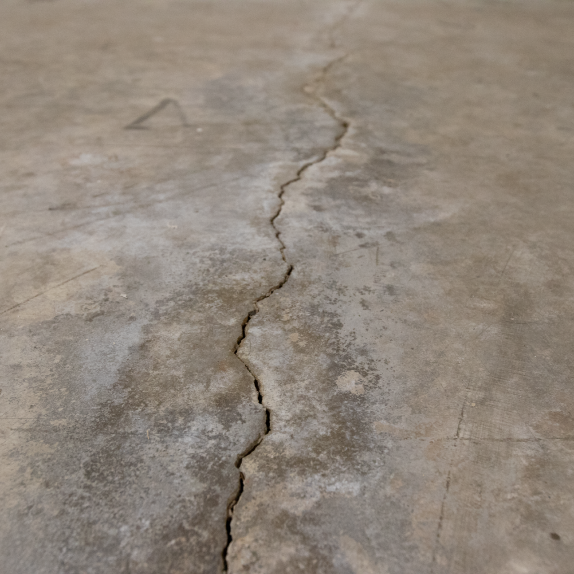 Crack on basement floor