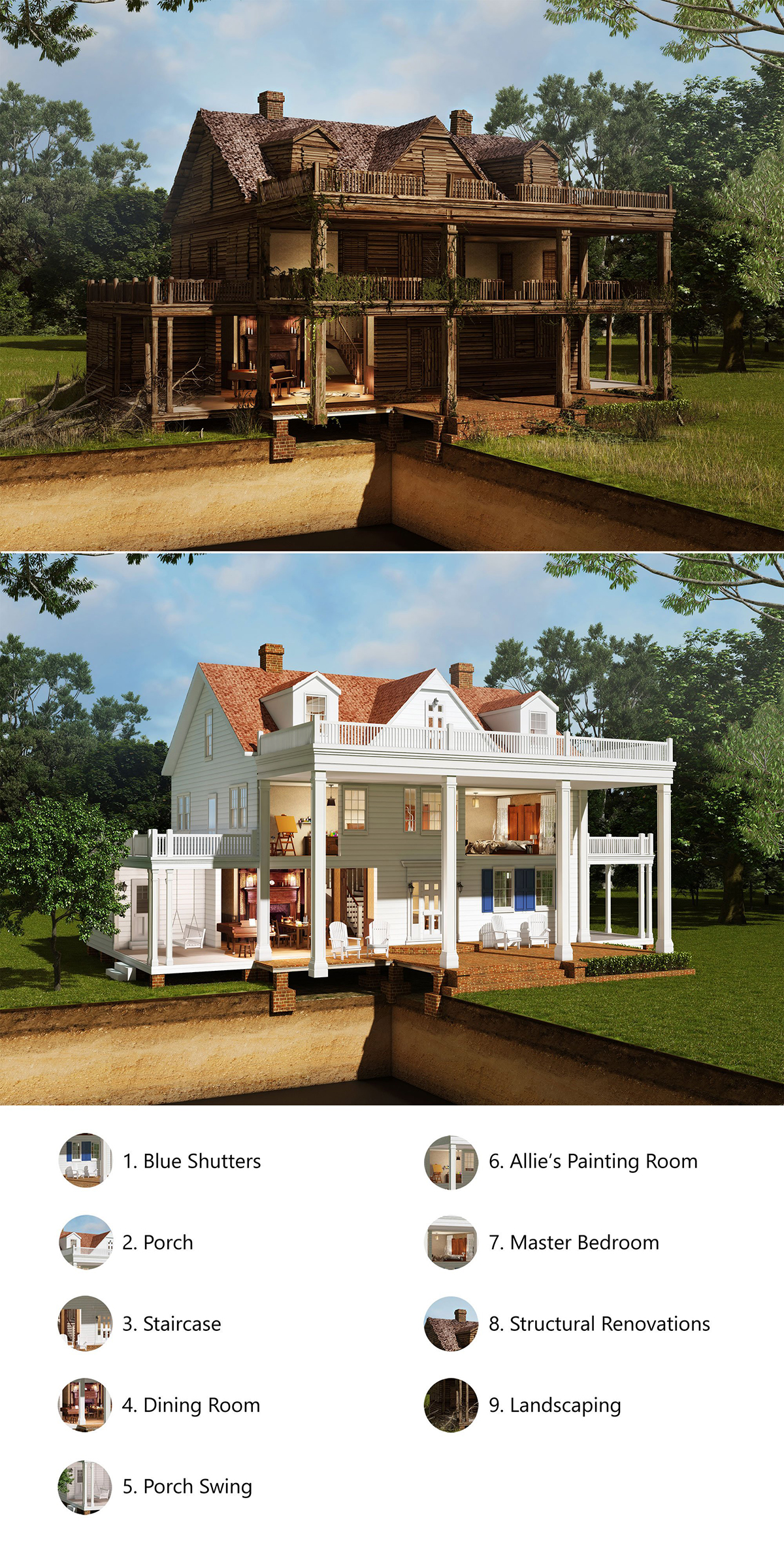 The Notebook House Floor Plan And Renovations Groundworks The Notebook House Floor Plan And Renovations Groundworks
