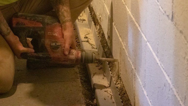 Installing Weep Holes After Fact www.groundworks.com