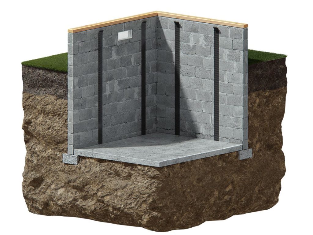 Basement Wall Reinforcement, Carbon Fiber | Groundworks